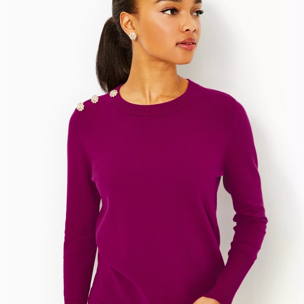 NWT Lilly Pulitzer Morgen Sweater in Mulberry